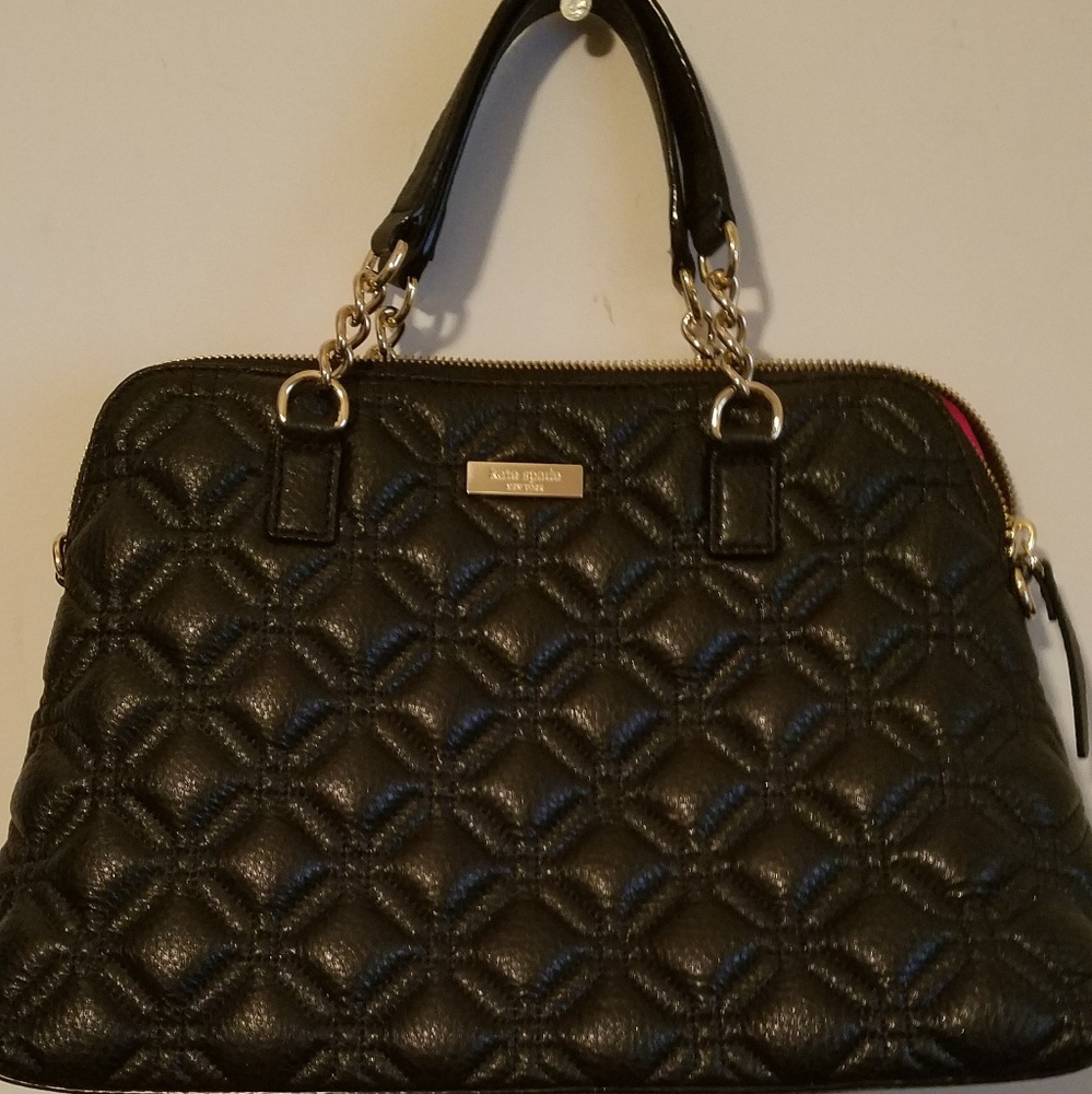 Kate Spade Whitaker Pl Sm Rachelle Black Quilted L